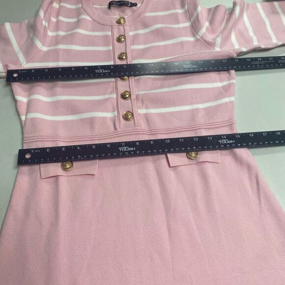 MEROKEETY Women’s‎ Striped Button Crewneck Sweater Dress New SEE DESCRIPTION - Picture 12 of 12